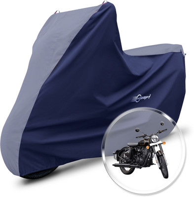 Neodrift Two Wheeler Cover for Royal Enfield(Classic 500, Grey, Blue)