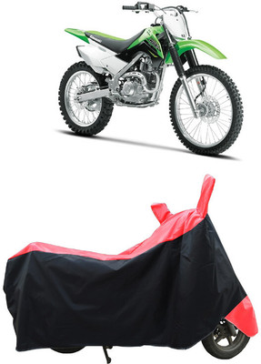 Coxtor Waterproof Two Wheeler Cover for Kawasaki(KLX 140, Red)