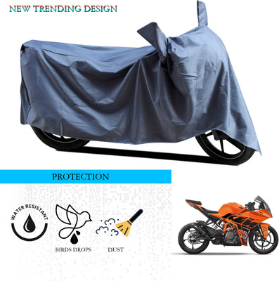 ANTHUB Waterproof Two Wheeler Cover for KTM(RC 390, Grey)
