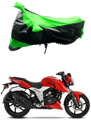 MMSSTAR Waterproof Two Wheeler Cover for TVS(Apache RTR 160 4V, Green, Black)