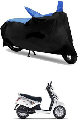Mdstar Waterproof Two Wheeler Cover for Mahindra(Blue, Black)
