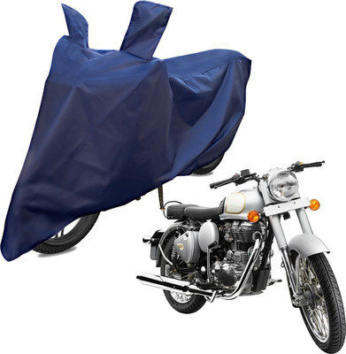 RiderShine Two Wheeler Cover for Royal Enfield(Classic 500, Blue)