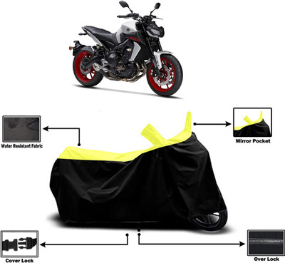 Amexride Two Wheeler Cover for Yamaha(MT 09, Yellow)