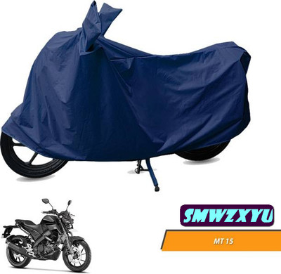smwzxyu Waterproof Two Wheeler Cover for Yamaha(MT 15 New, Blue)
