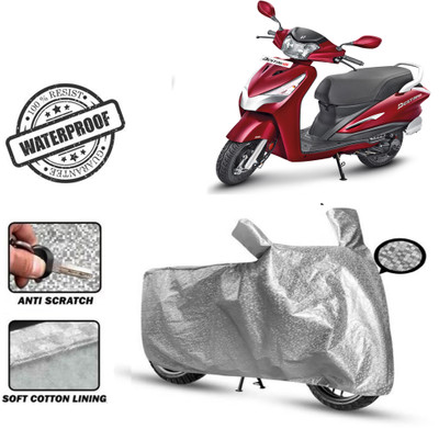 Autoinnovation Waterproof Two Wheeler Cover for Hero(Destini 125, Silver)