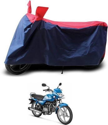 LIFE TO HUB Two Wheeler Cover for Hero(HF Deluxe i3s, Red, Black)