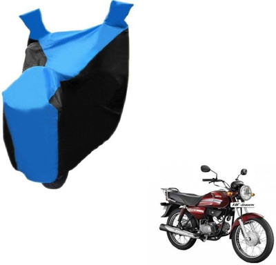 MMSSTAR Waterproof Two Wheeler Cover for Hero(HF Dawn, Black, Blue)