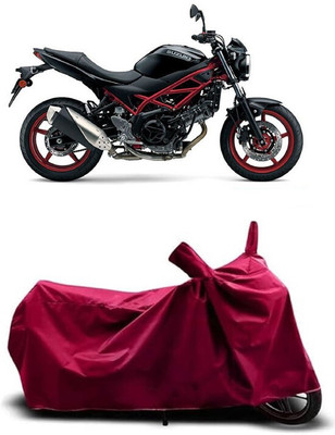Coxtor Waterproof Two Wheeler Cover for Suzuki(SV650 BS6, Maroon)
