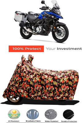 Amexride Two Wheeler Cover for Suzuki(V-Strom 650 XT, Multicolor)