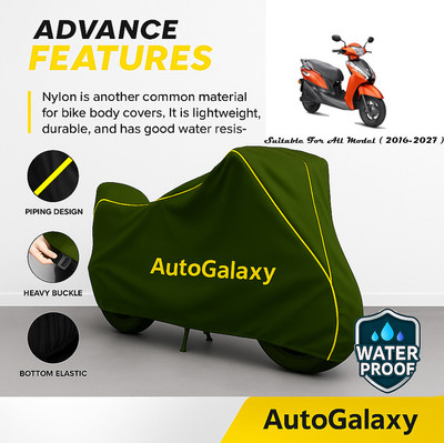 AutoGalaxy Waterproof Two Wheeler Cover for Ampere(Magnus BS6, Green)