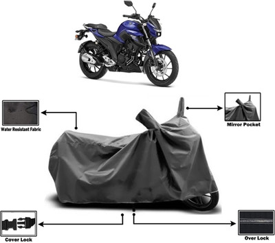 Amexride Two Wheeler Cover for Yamaha(FZ-25, Grey)