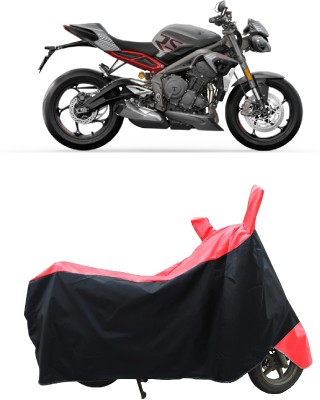 Coxtor Two Wheeler Cover for Triumph(Street Triple RS, Red)