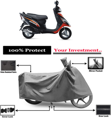 Amexride Two Wheeler Cover for TVS(Streek, Grey)