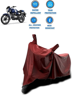 AASHTIK MART Two Wheeler Cover for Bajaj(V12, Maroon)