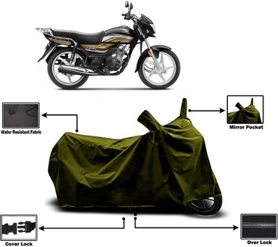 Amexride Two Wheeler Cover for Hero(CD 110 Dream, Green)