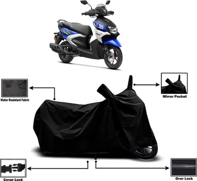 Amexride Two Wheeler Cover for Yamaha(RayZR 125 BS6, Black)
