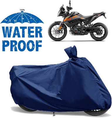 AUTOCAD Waterproof Two Wheeler Cover for KTM(390 Adventure BS6, Blue)