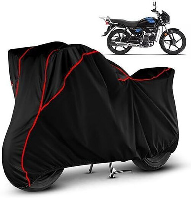 DeepShakshi AUTOMOTIVE Waterproof Two Wheeler Cover for Hero(Splendor Plus, Black, Red)