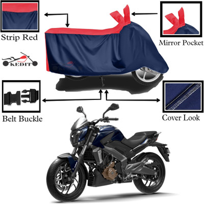 KEDIT Two Wheeler Cover for Bajaj(Dominar, Red, Blue)