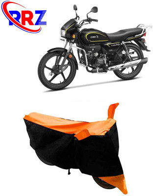 RRZ Waterproof Two Wheeler Cover for Hero(MotoCorp Splendor Plus, Black, Orange)