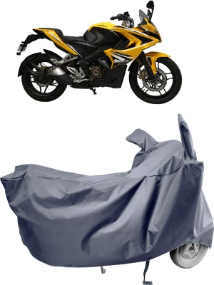 Amexride Two Wheeler Cover for Bajaj(Pulsar SS400 BS6, Grey)