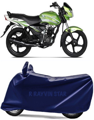 R Rayvin Star Two Wheeler Cover for TVS(Jive, Blue)