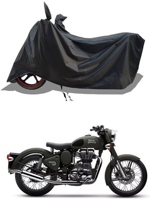 DeepShakshi AUTOMOTIVE Two Wheeler Cover for Royal Enfield(Battle, Black)