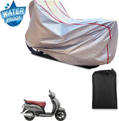 PAGORA Waterproof Two Wheeler Cover for Suzuki(Access SE, Silver)