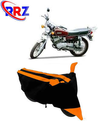 RRZ Waterproof Two Wheeler Cover for Yamaha(RX 100, Black, Orange)