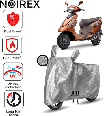 NOIREX Two Wheeler Cover for TVS(Zest, Silver)