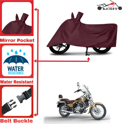 KEDIT Two Wheeler Cover for Bajaj(Avenger, Maroon)