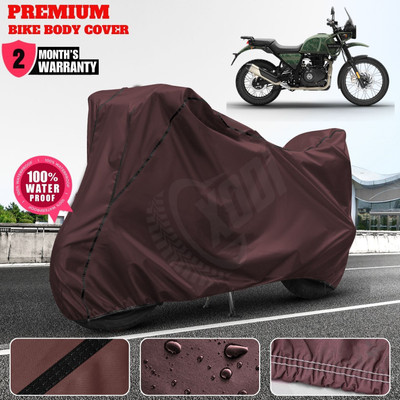 xodi Waterproof Two Wheeler Cover for Royal Enfield(Himalayan, Maroon, Black)
