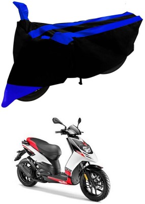 Ascension Two Wheeler Cover for Aprilia(SR 150, Black, Blue)