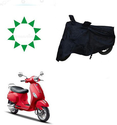 DeepShakshi AUTOMOTIVE Waterproof Two Wheeler Cover for Piaggio(Vespa VXL, Black)