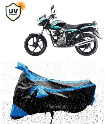 MOVIQUE Two Wheeler Cover for Bajaj(Discover 100 DTS-i, Black)