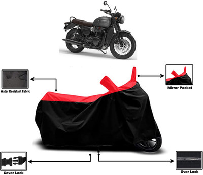 Amexride Two Wheeler Cover for Triumph(Bonneville T120 Black BS6, Red)