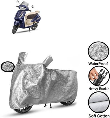 GOSHIV-car and bike accessories Waterproof Two Wheeler Cover for TVS(Jupiter, Silver)