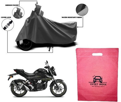 OPZET INDIA Waterproof Two Wheeler Cover for Suzuki(Gixxer SF, Grey)