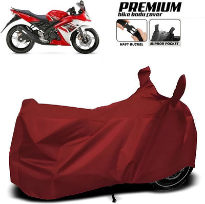 SK AUTO Waterproof Two Wheeler Cover for Yamaha(R15S, Maroon)