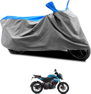 CODOKI Waterproof Two Wheeler Cover for Bajaj(Pulsar NS125, Grey, Blue)