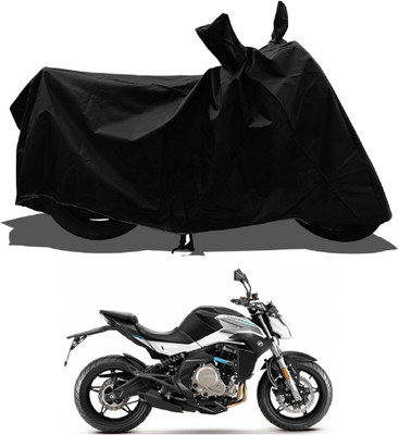 Tricway Waterproof Two Wheeler Cover for CFMoto(650 NK BS6, Black)