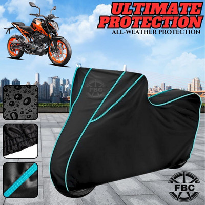 OliverX Waterproof Two Wheeler Cover for KTM(Duke 200, Black)