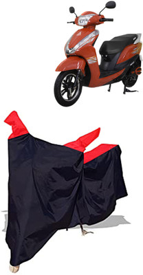 Amexride Two Wheeler Cover for Ampere(Magnus BS6, Black, Red)