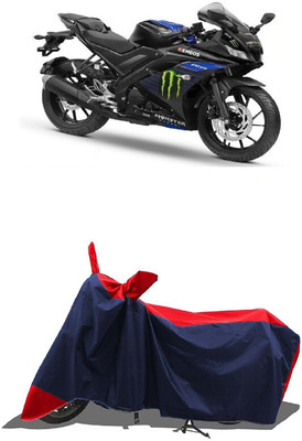 SUGASHRI Waterproof Two Wheeler Cover for Yamaha(YZF R15 V3 Moto GP Edition, Red, Blue)