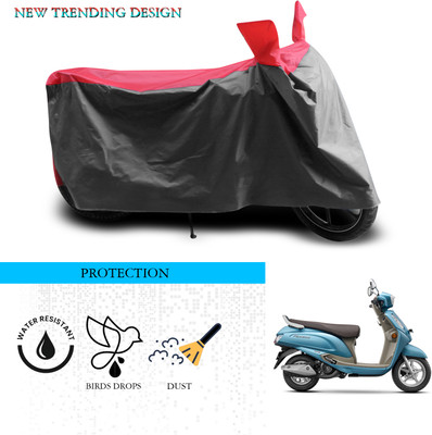 ANTHUB Waterproof Two Wheeler Cover for Suzuki(Access SE, Grey, Red)