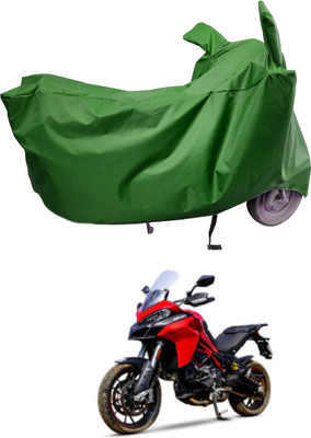 Amexride Two Wheeler Cover for Ducati(Multistrada, Maroon)