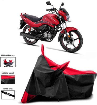 WMIZEXA Two Wheeler Cover for Hero(Passion Pro i3S, Red, Black)