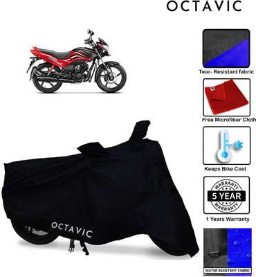 Mdstar Waterproof Two Wheeler Cover for Honda(Passion Xpro, Black)