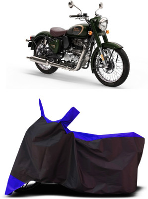 VESMEI Two Wheeler Cover for Royal Enfield(350, Blue)