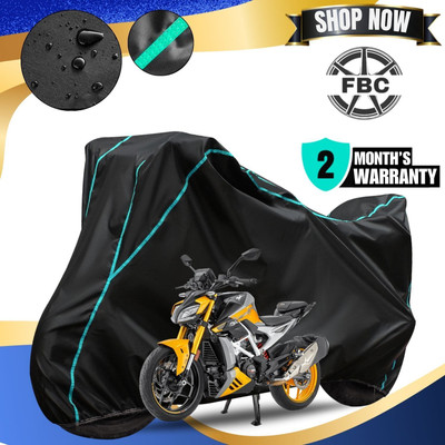 AutoGalaxy Waterproof Two Wheeler Cover for TVS(Apache RTR 310 BS6, Black, Blue)